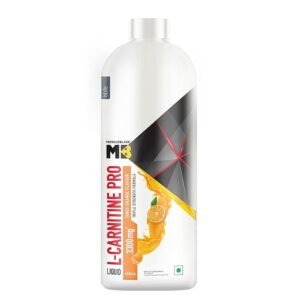 MuscleBlaze Liquid L-Carnitine PRO (Tangy Orange, 450ml) | 3300mg L- Carnitine | Triple Strength Formula