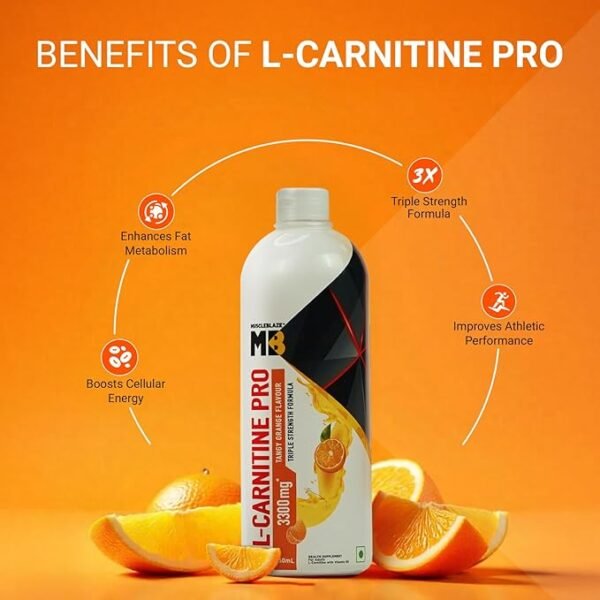 71kEb9eSXrL._SX679_ MuscleBlaze Liquid L-Carnitine PRO (Tangy Orange, 450ml) | 3300mg L- Carnitine | Triple Strength Formula
