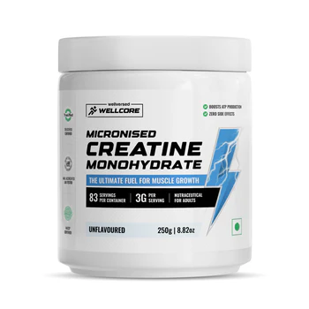 Front___Unflavoured_83servings___Creatine___Revamp_Listing___Wellcore_350x350 Wellcore - Micronised Creatine Monohydrate (250g, 83 Servings)